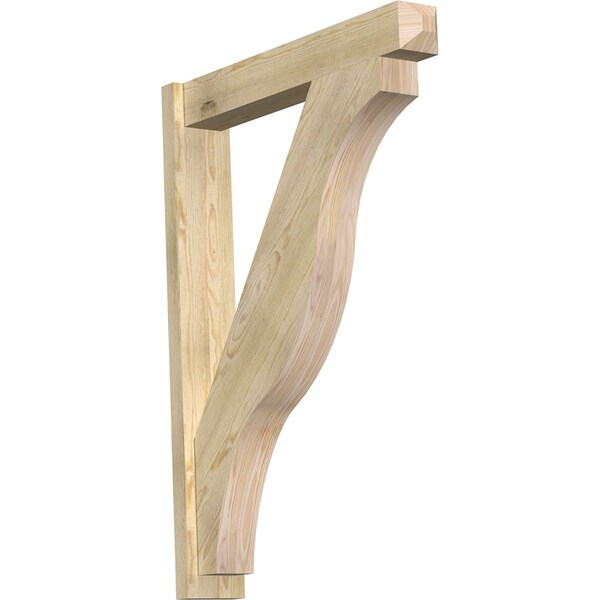 Ekena Millwork Funston Craftsman Rough Sawn Outlooker, Douglas Fir, 6"W x 34"D x 46"H OUT06X34X46FST04RDF - main